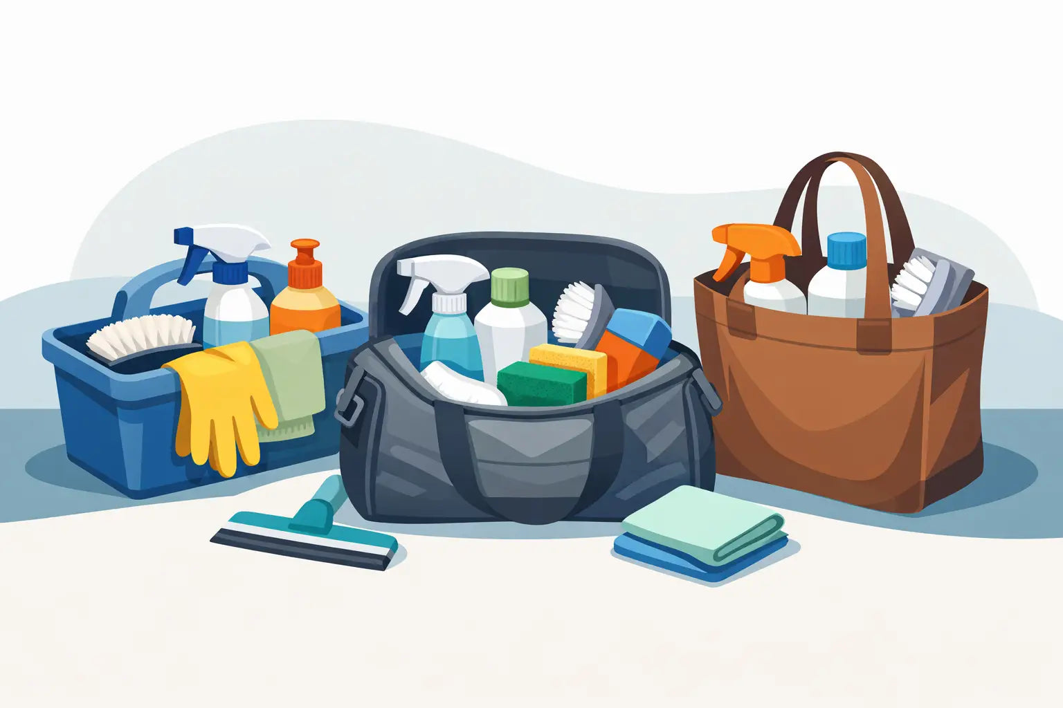 Welche Tasche für Putzzeug? Darauf kommt es an