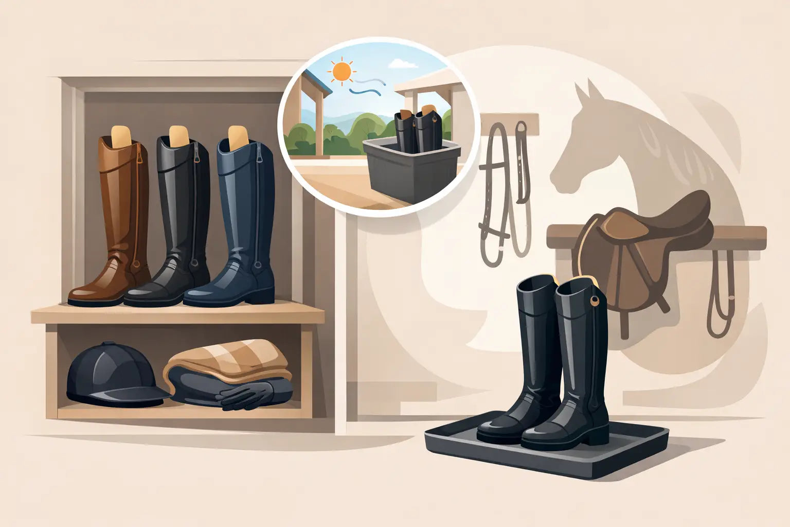 Leitfaden für die Reitstiefel-Aufbewahrung