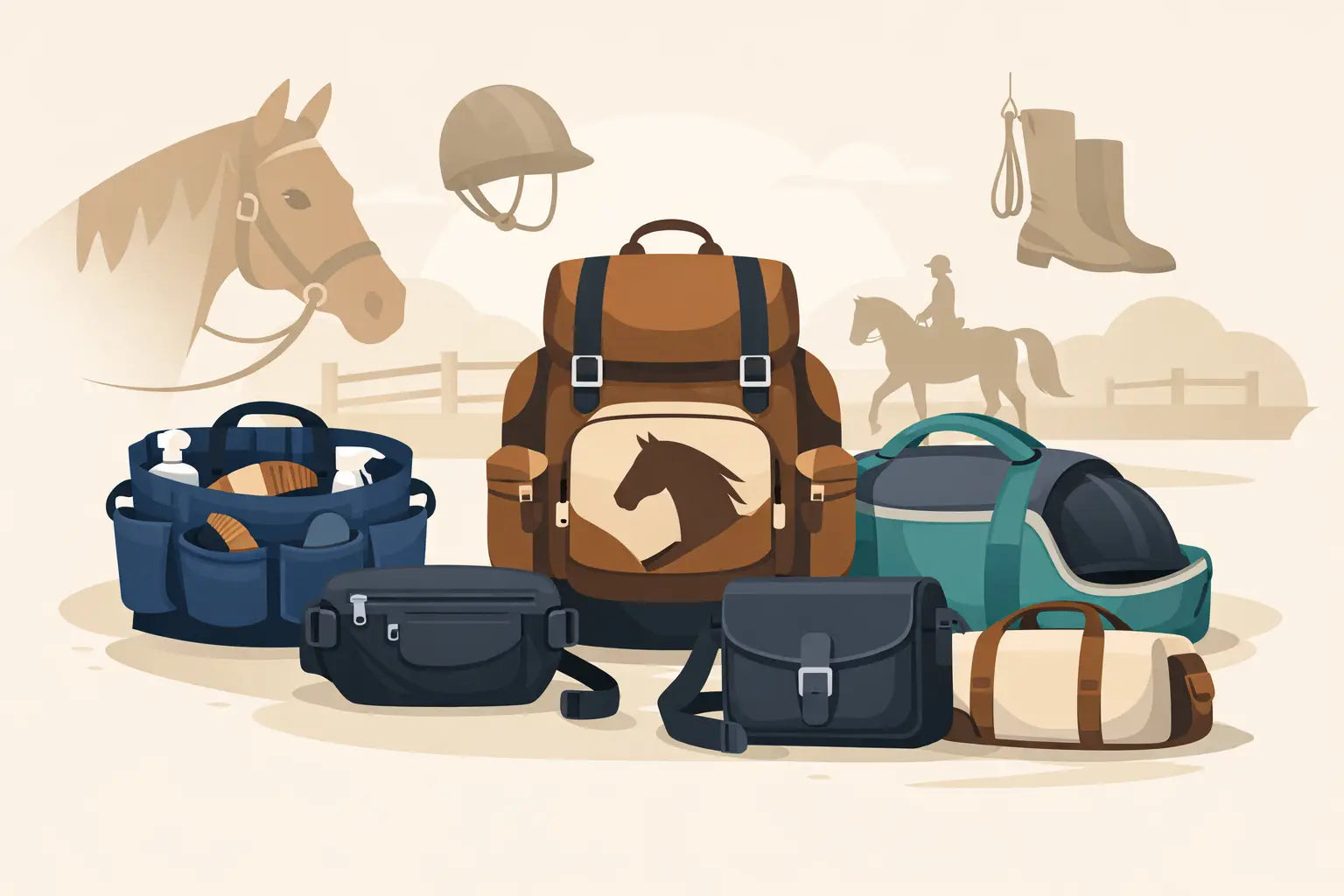 7 clevere Taschen für den Reitsportalltag