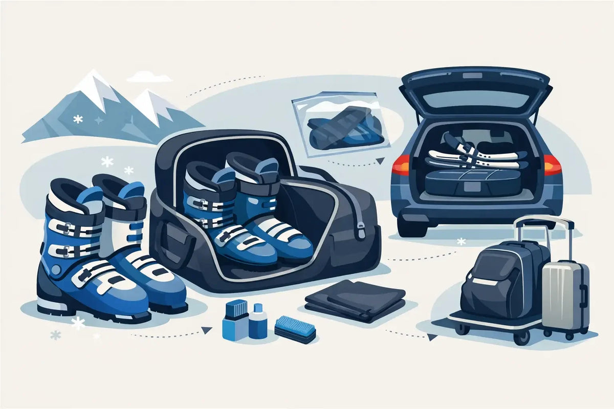 Wie Skischuhe sauber transportieren? 7 Tipps