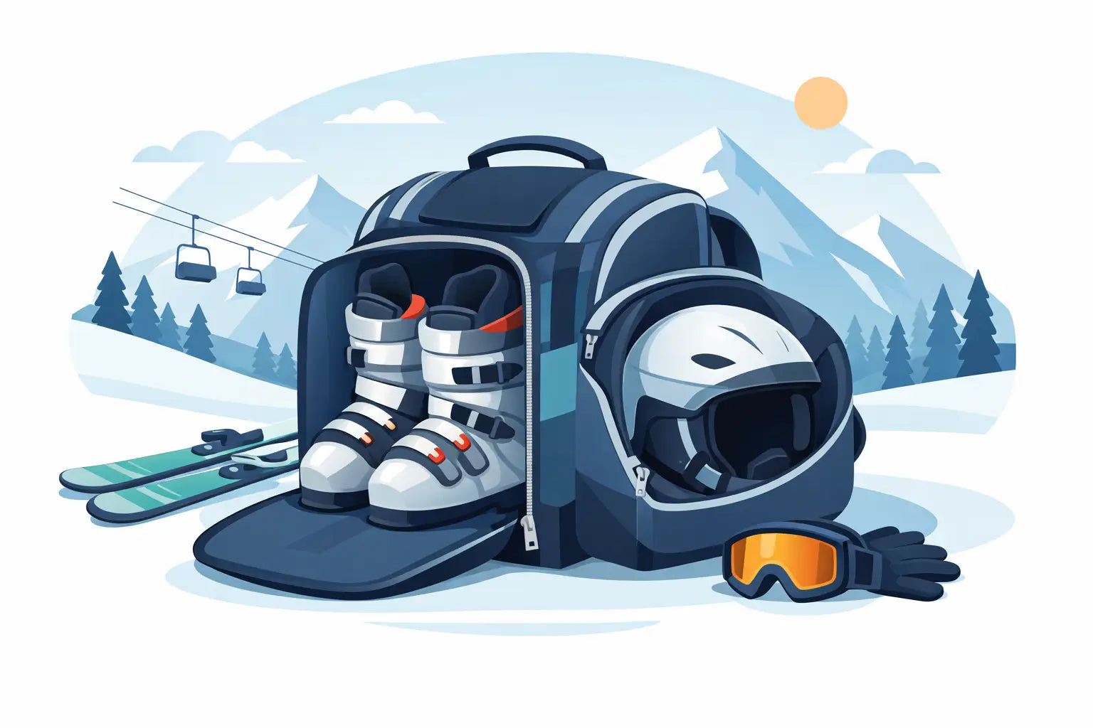 Skischuhtasche mit Helmfach richtig wählen