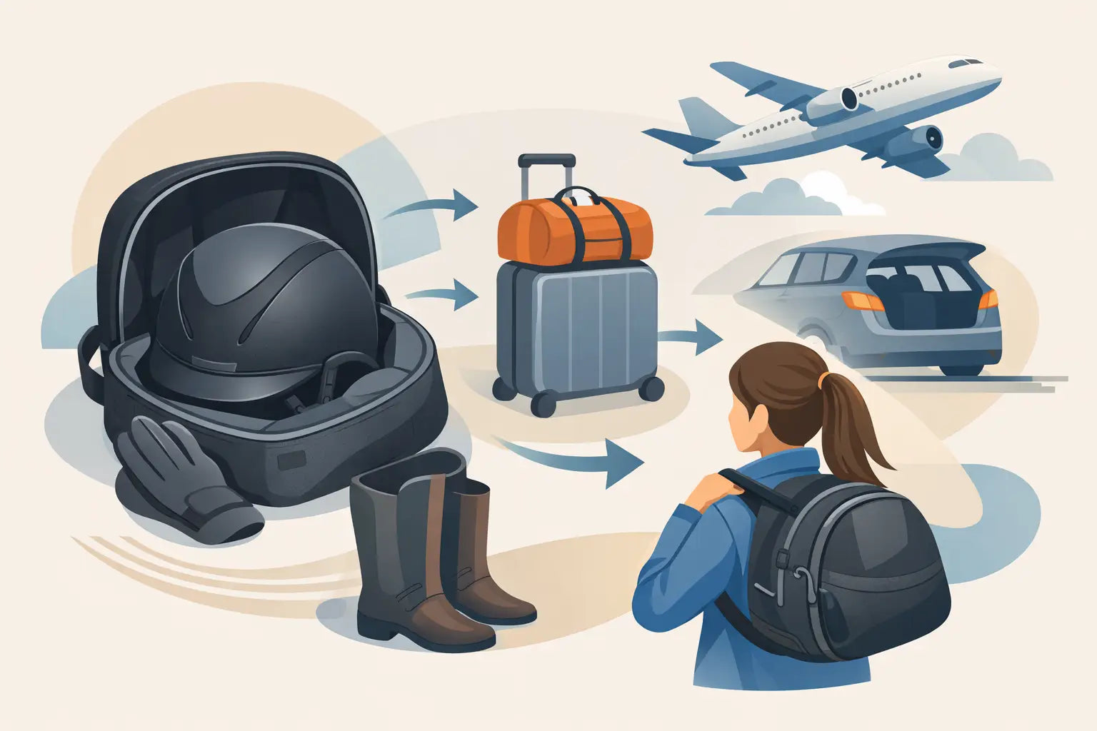 Reithelm sicher transportieren mit 8 Tipps