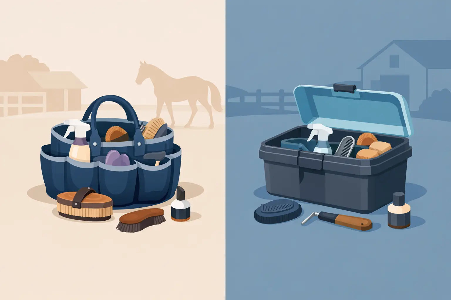 Putztasche vs Putzbox: Was passt zu Ihrem Stallalltag?