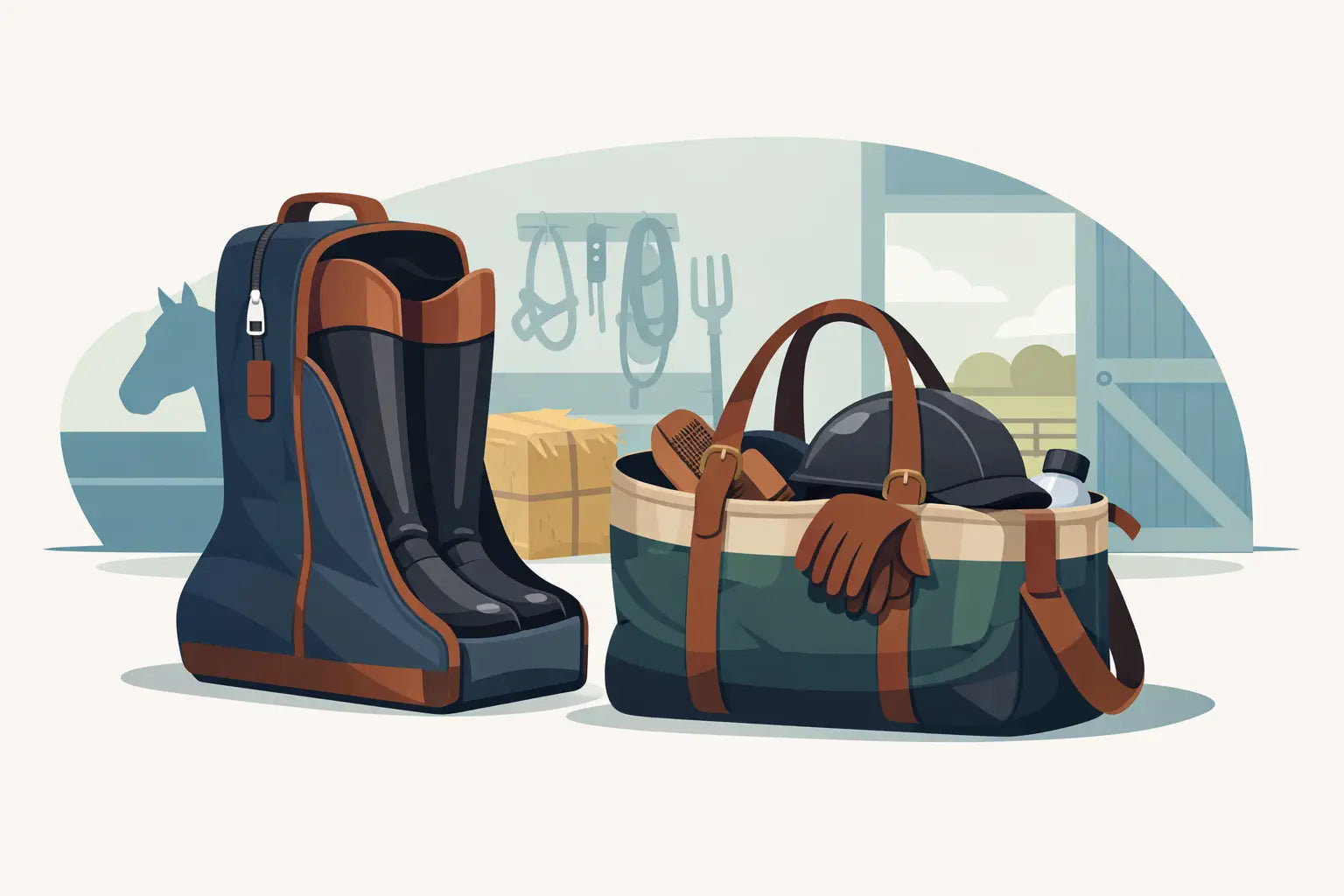 Reitstiefeltasche oder Stalltasche?