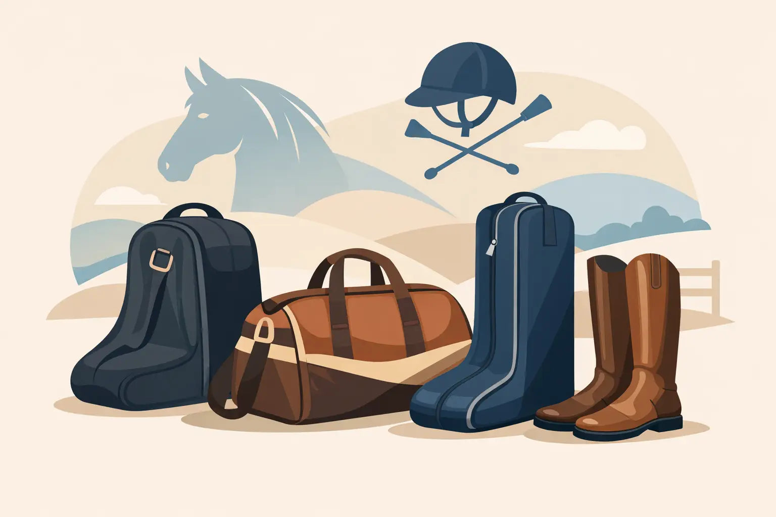 Welche Tasche für Reitstiefel passt?
