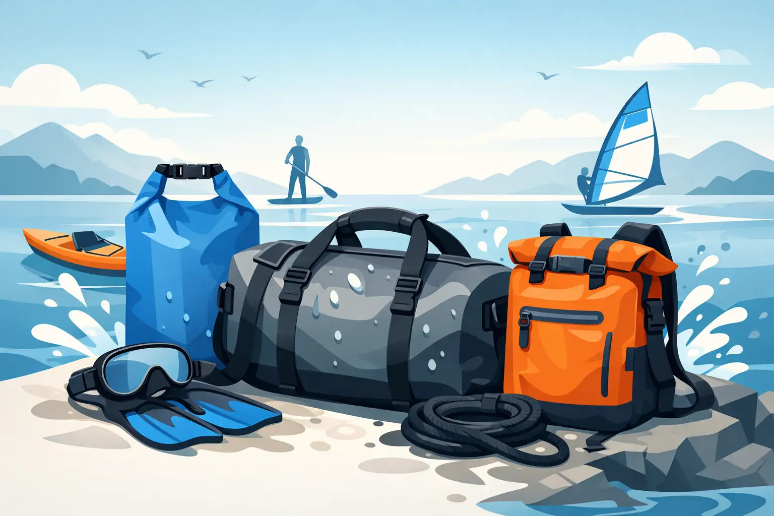 Wassersport Tasche wasserfest richtig wählen