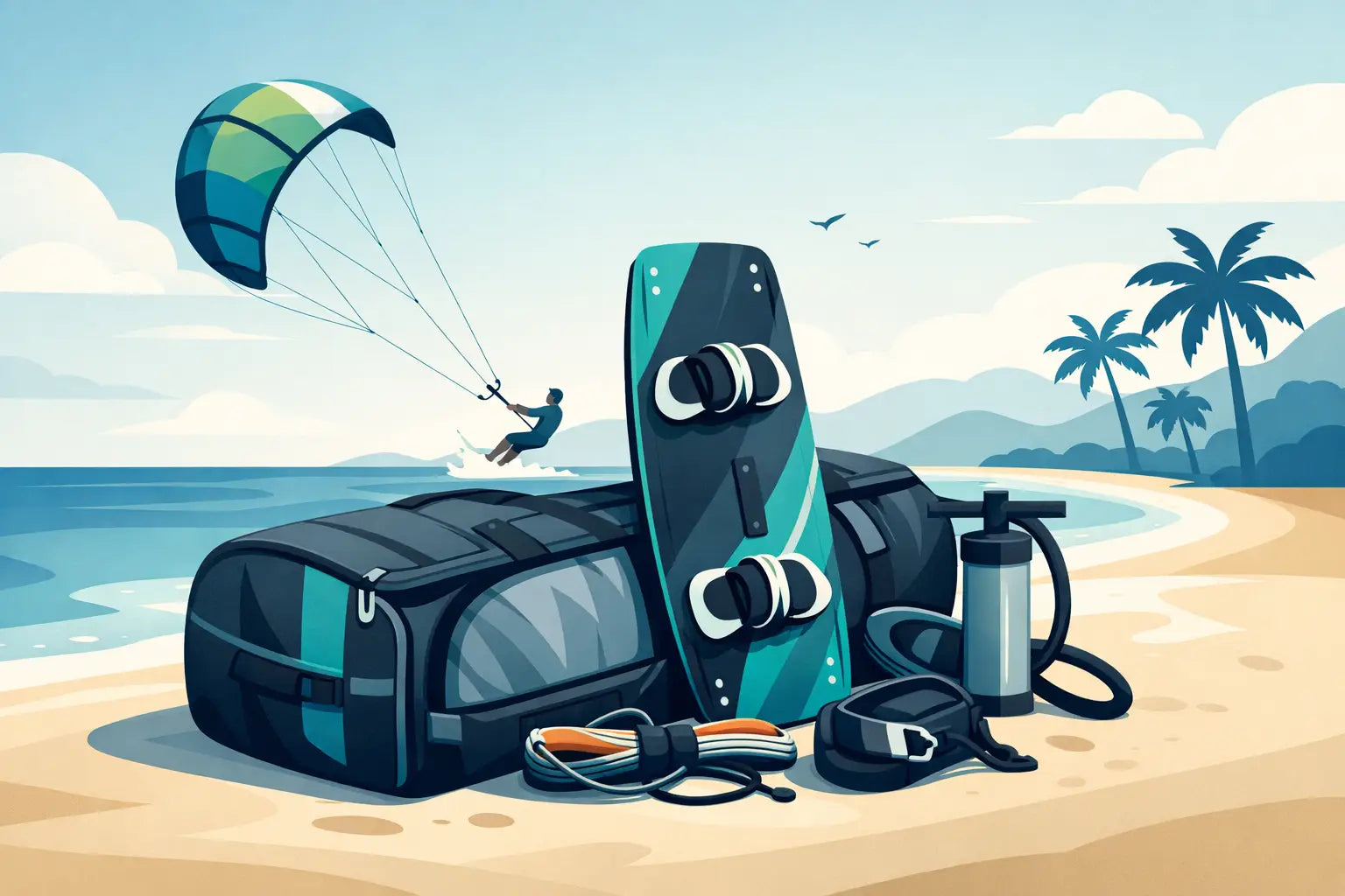 Kitesurf Tasche für Board und Zubehör
