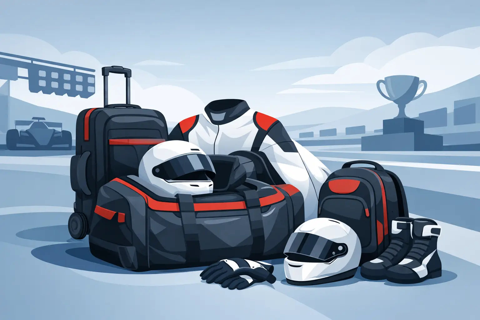 Motorsport Tasche für Schutzkleidung wählen