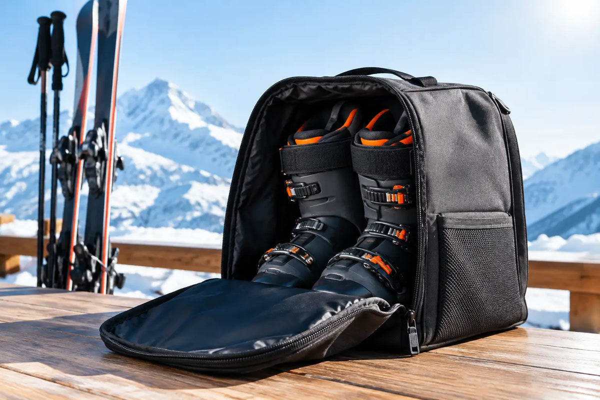 Skistiefeltasche für einen sauberen Skitag