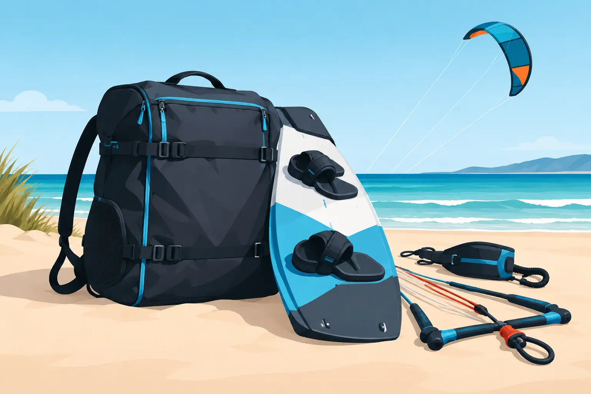 Kitesurf Tasche für Board, Kite und Zubehör