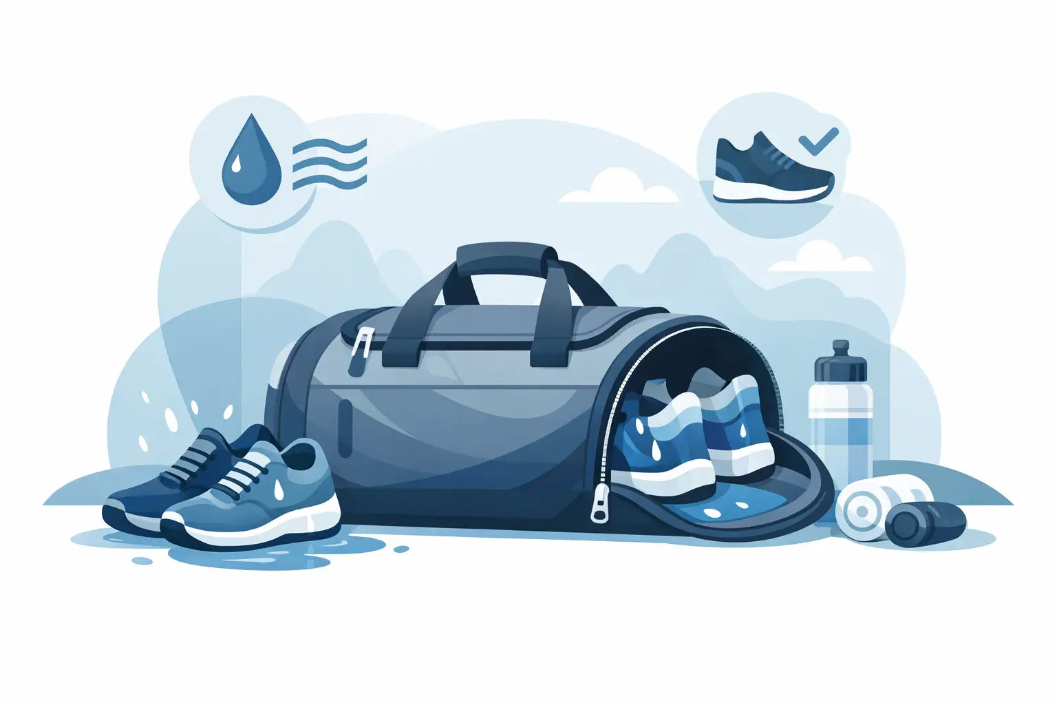 Sporttasche für nasse Schuhe richtig wählen