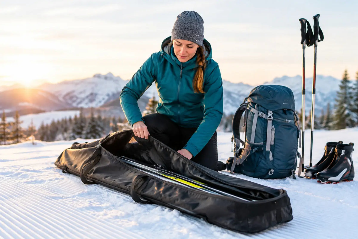 Langlaufski Tasche oder Rucksack - was passt?