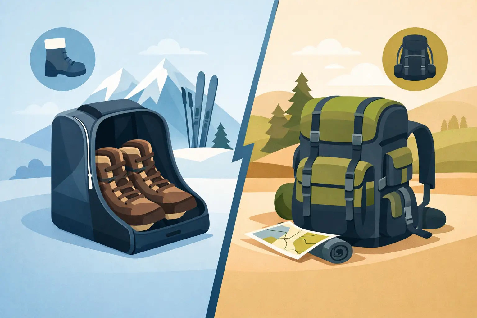 Boot Bag vs Rucksack: Welche Tasche passt?