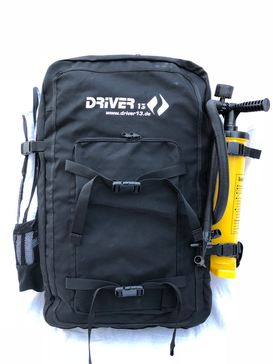 Driver13 Kitebag Spare Ersatztasche Rucksack für Dein Kite, schwarz bis 19 m²