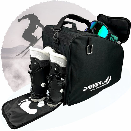 Ski boot bag "Bootbag No.03" with extra goggle compartment and helmet compartment