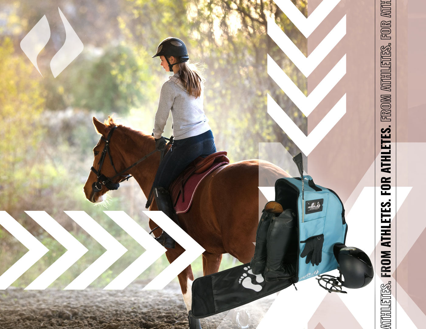 Riding boot bags backpacks
