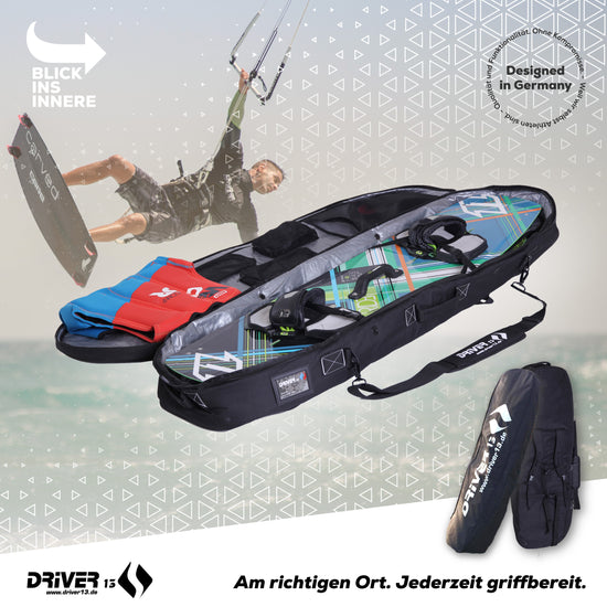 Driver13 Kiteboard Bag Weekend Deluxe No.01 with backpack system