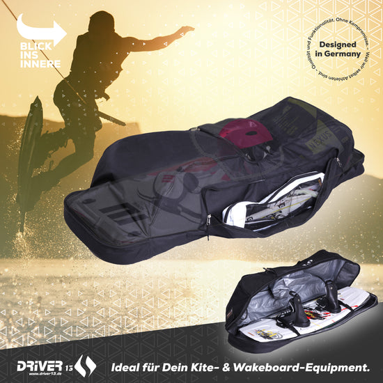 Driver13 Wakeboard Kiteboard Tasche No. 02 mit Rucksacksystem