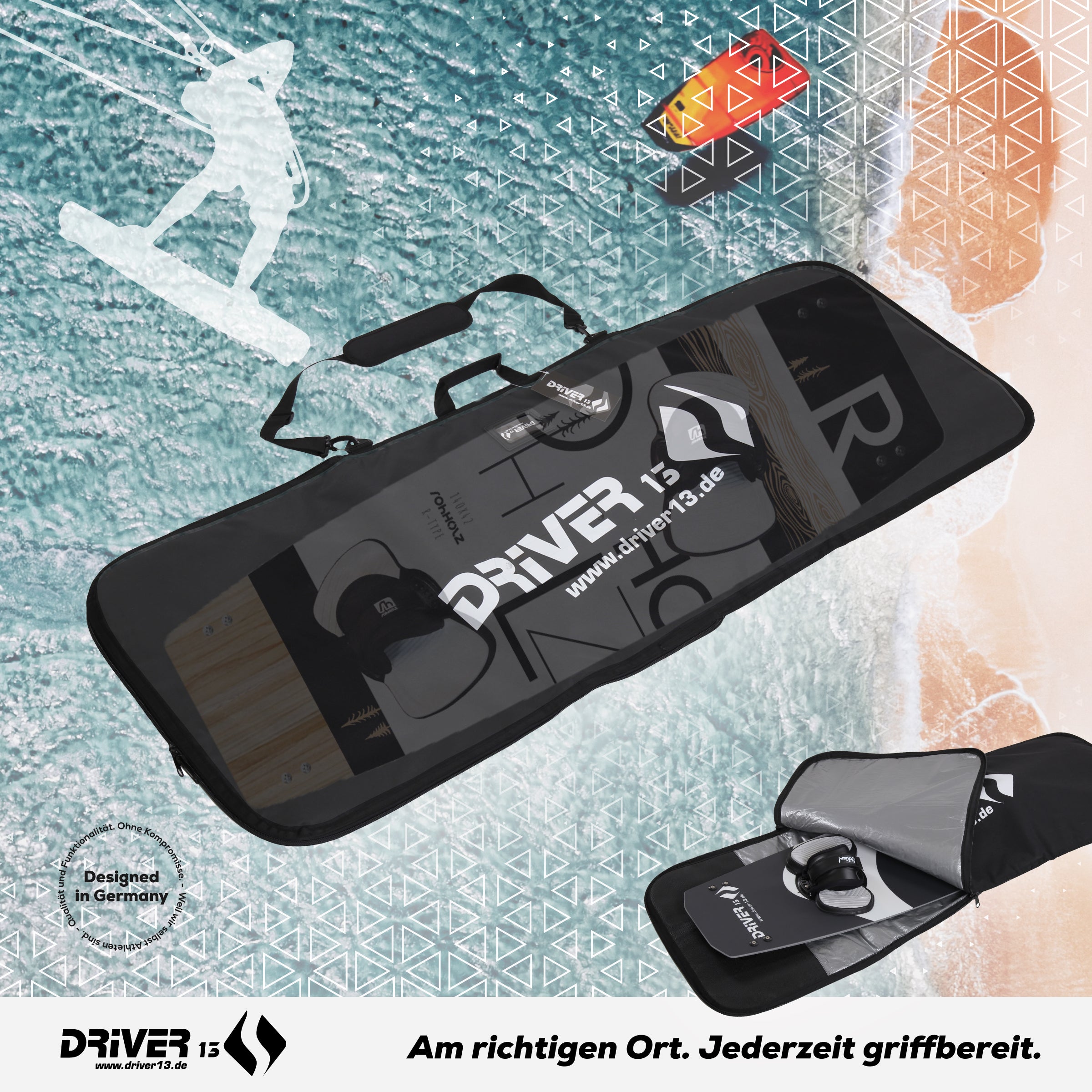 Driver13 Kiteboard-"Singlebag" - 155 cm