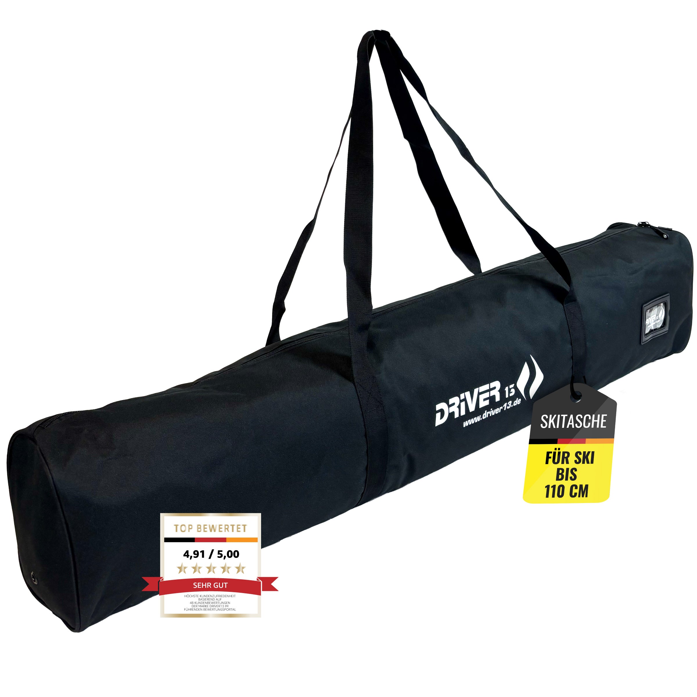 Ski bag 120 cm for children black
