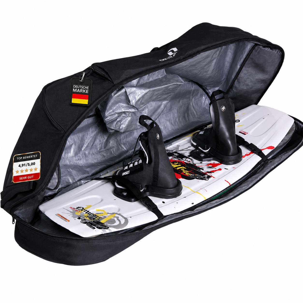 Wakeboard/Kiteboard Tasche No. 02 mit Rucksacksystem