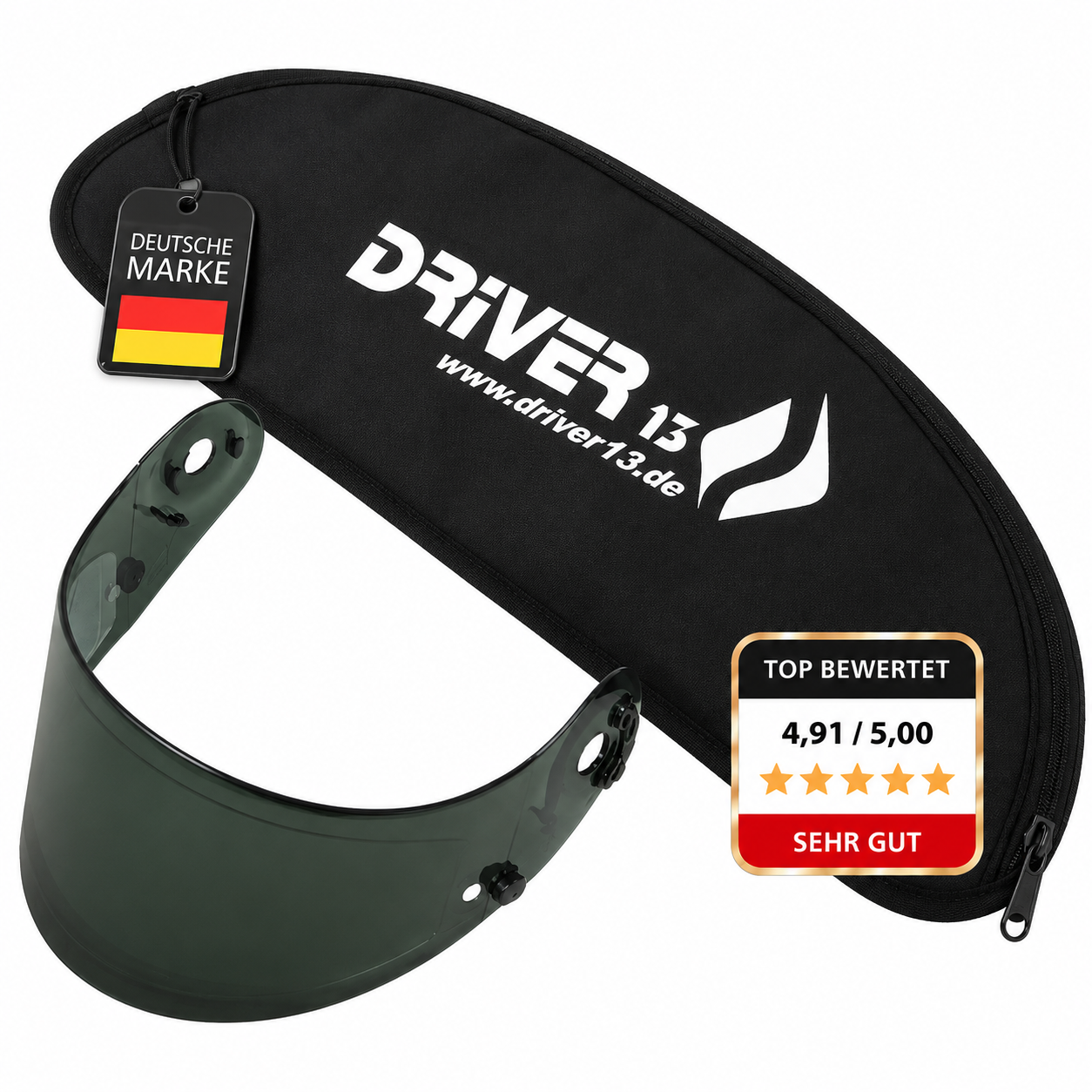 Visiertasche Motorradhelm