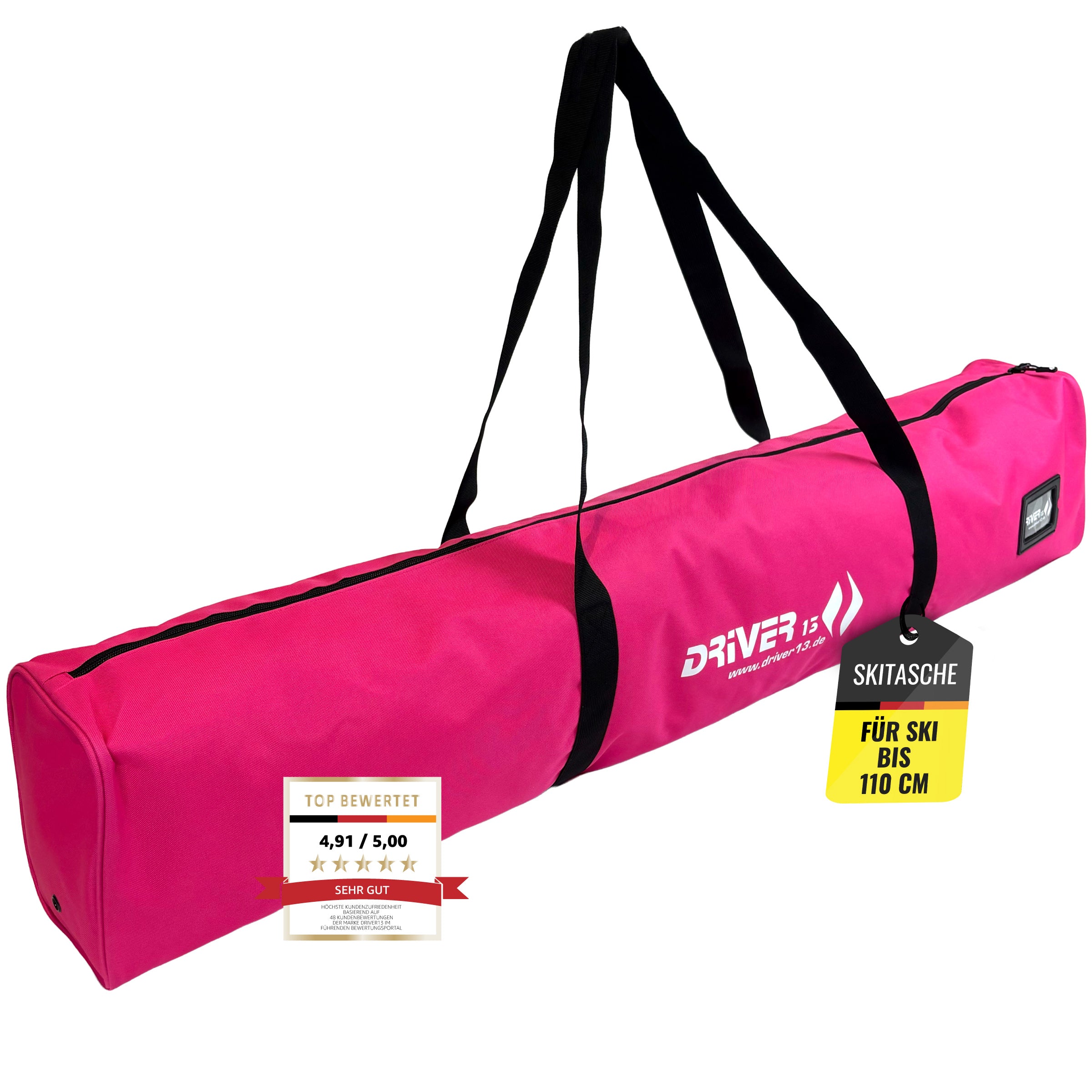 Ski bag 120 cm for children pink