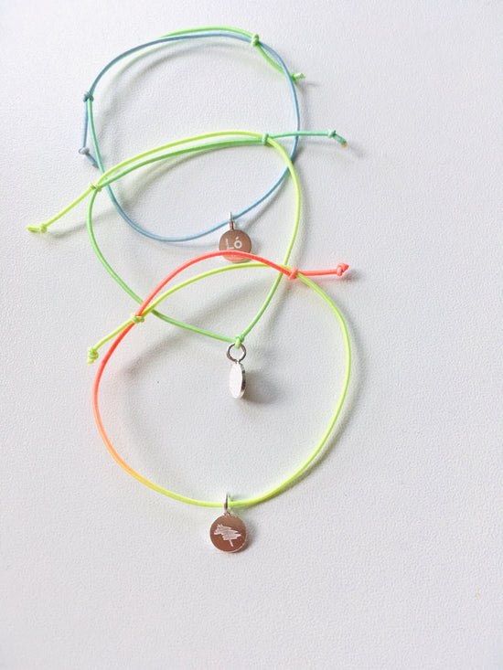 LÓ HobbyHorse bracelet / multicolor rubber band / silver pendant - 925 / rainbow band / friendship bracelet