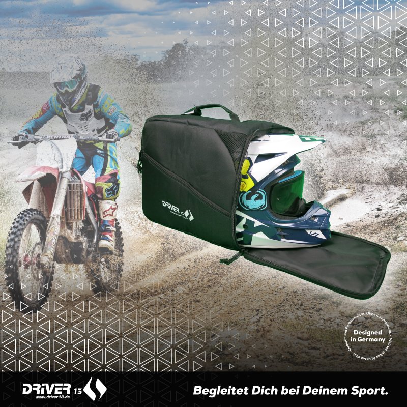 Driver13 ® Helmtasche für Crosshelm, Motorradhelm, Tasche