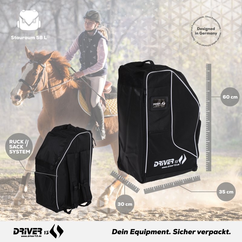 Driver13 ® Reitstiefel-Tasche Deluxe braun 